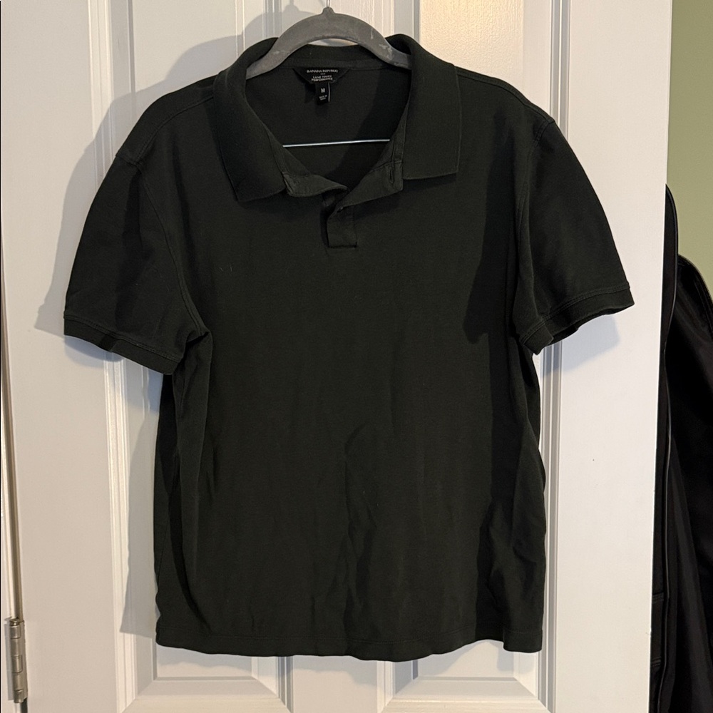 Banana Republic Forest Green Polo Shirt